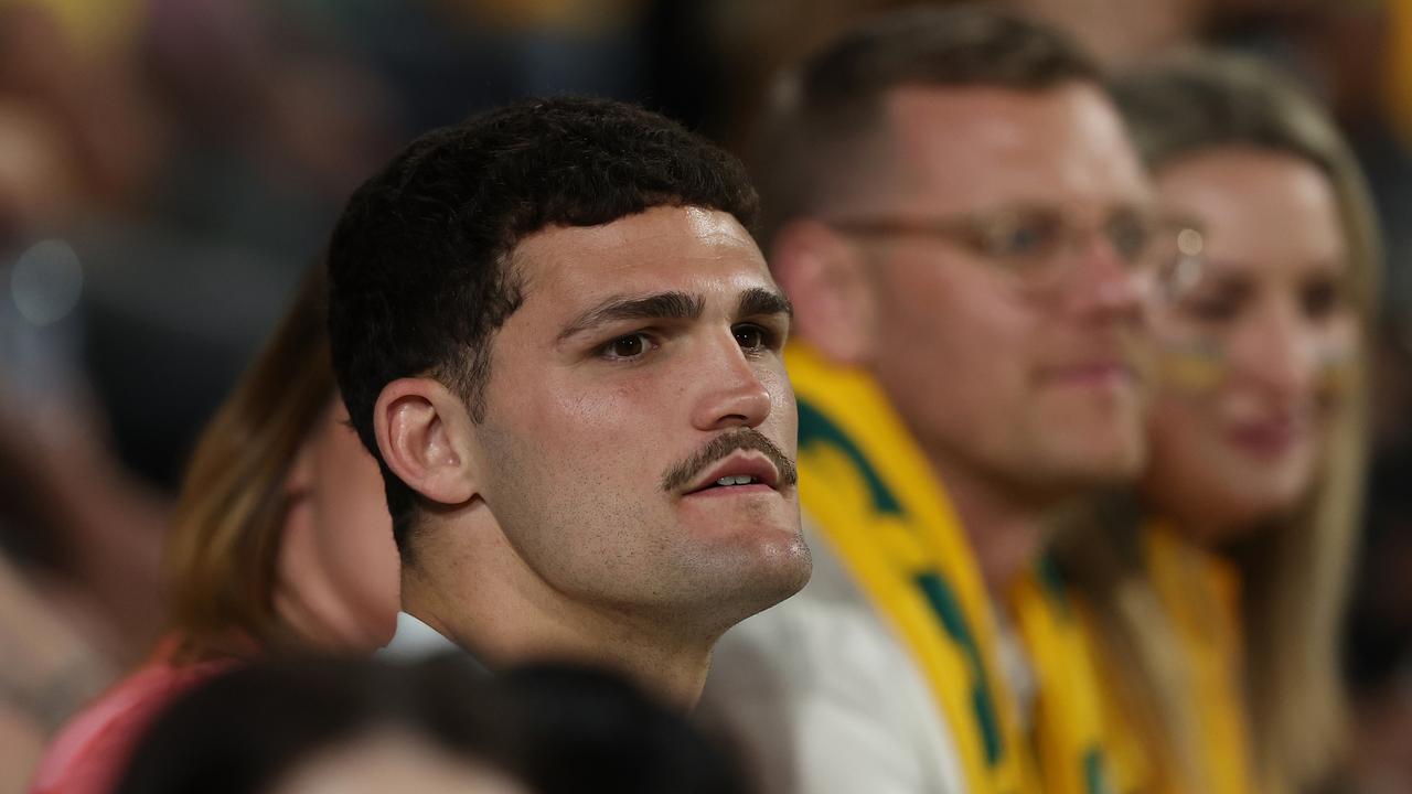 Cleary attends the Matildas’ Olympic Qualifier against Taiwan in Perth. (Photo by Paul Kane/Getty Images)