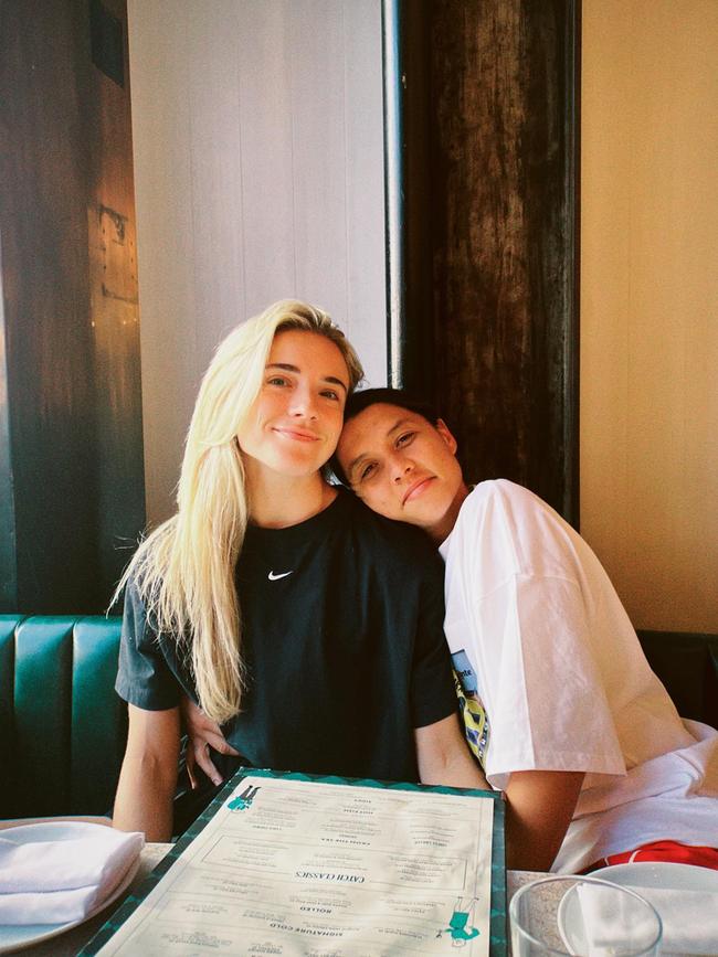 Matildas star Sam Kerr is reportedly engaged to Kristie Mewis. Picture: instagram - https://www.instagram.com/p/CdtfECNp3Fz/?hl=en