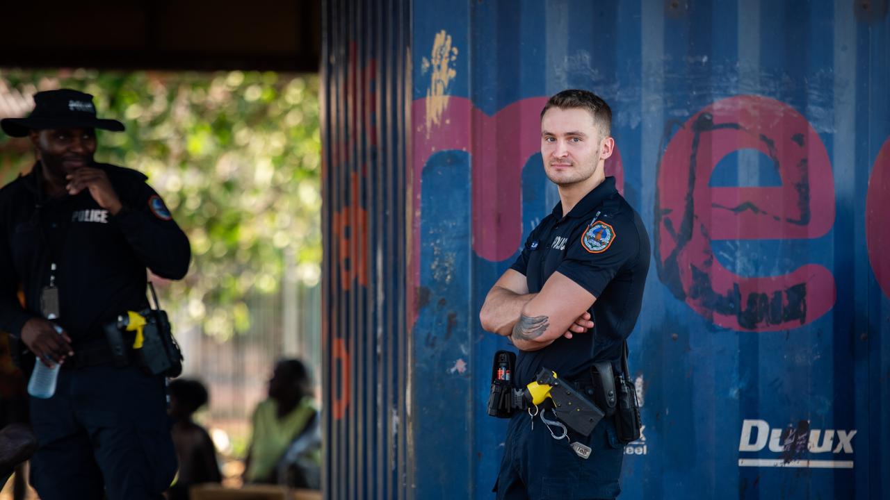 Police patrols in Wadeye. Picture: Pema Tamang Pakhrin