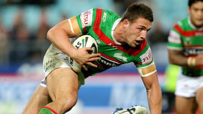 Sam Burgess has been named in the Rabbitohs side to face the Titans in a trial on the Gold Coast. Picture: Gregg Porteous