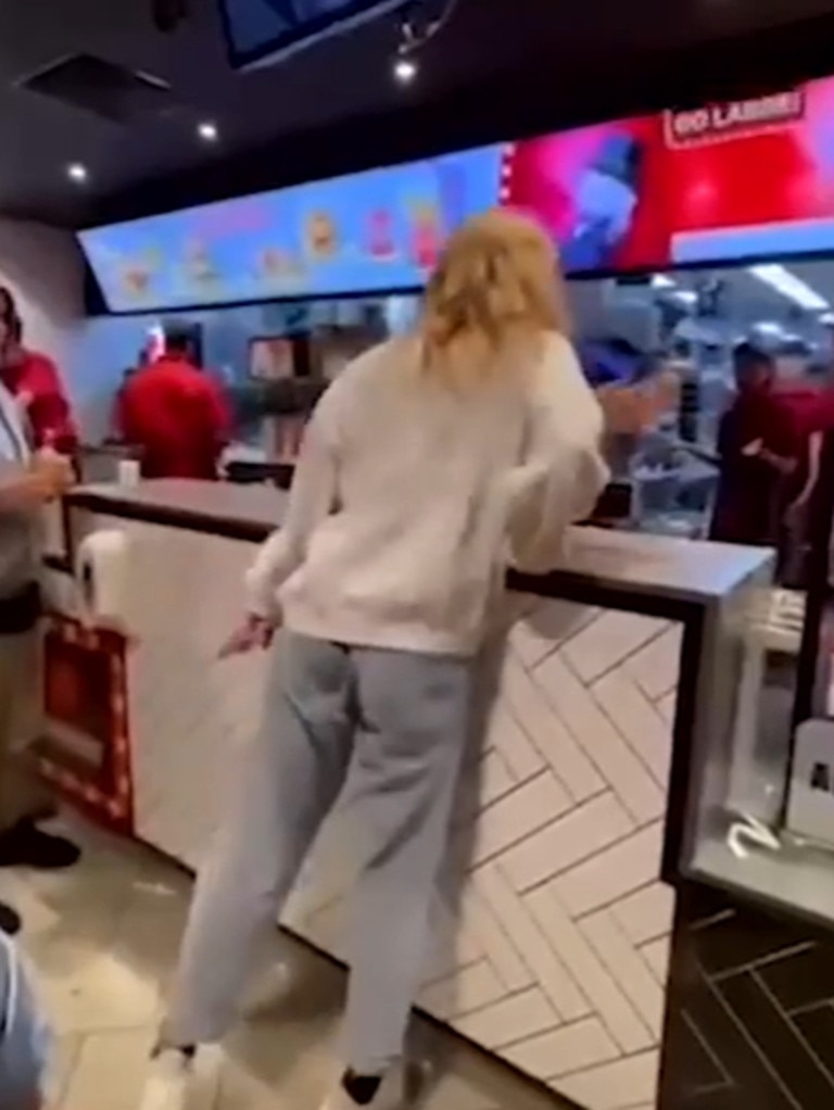 Mia Miller was filmed attacking McDonald’s workers. Picture: Supplied