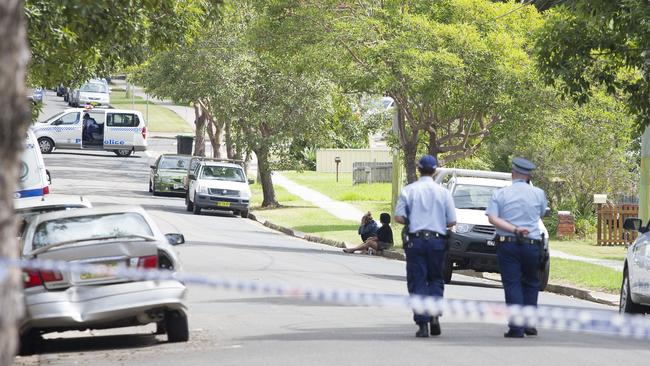 The driveway where Davey was gunned down in the early hours of this morning.