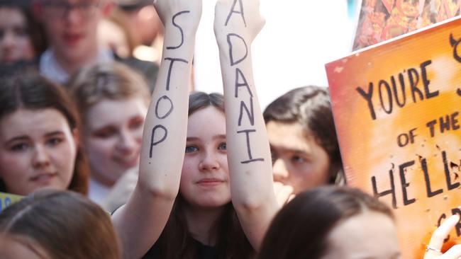 Students walked out of classrooms last November to demand government action on climate change.