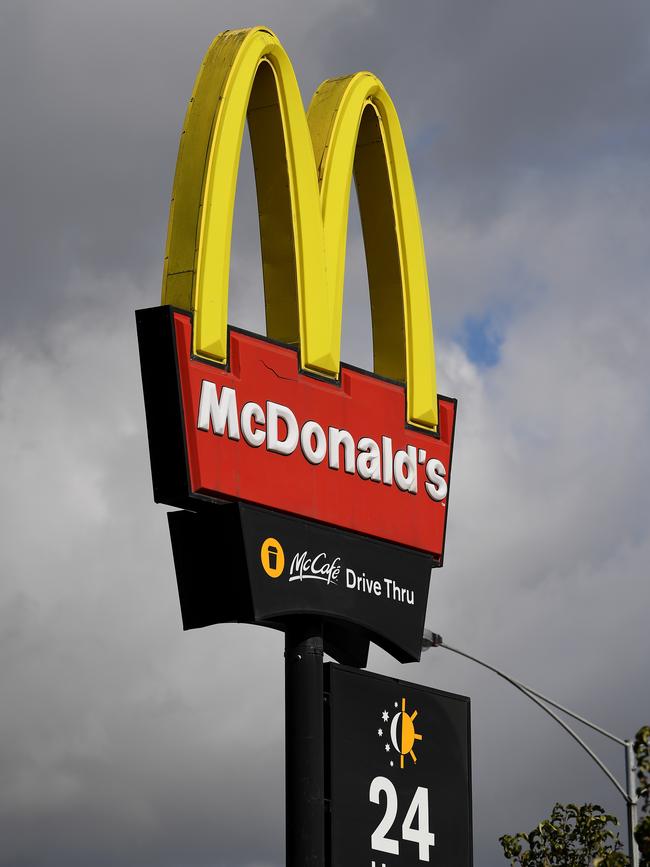 A COVID-19 cluster has emerged at Fawkner McDonald's. Picture: AAP