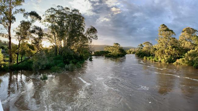 The Genoa River in East Gippsland in flood. Picture: Supplied