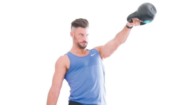 Kettlebell swing. Image: Supplied