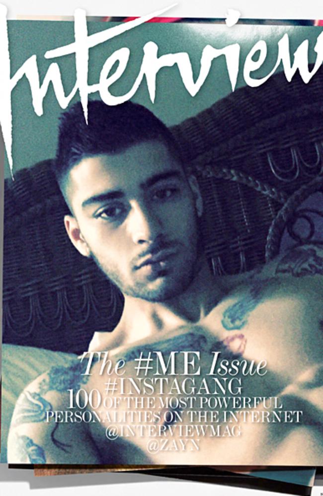 Zayn captioned the pic “Good Morning” on his Instagram account. Picture: Interview Magazine