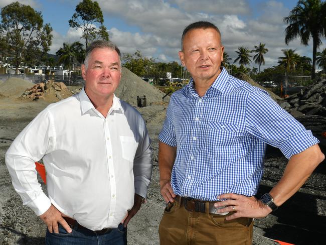 Member for Townsville Scott Stewart will join Port of Townsville general manager Project Delivery David McLoughlin at the Quayside Terminal upgrade. Picture: Evan Morgan