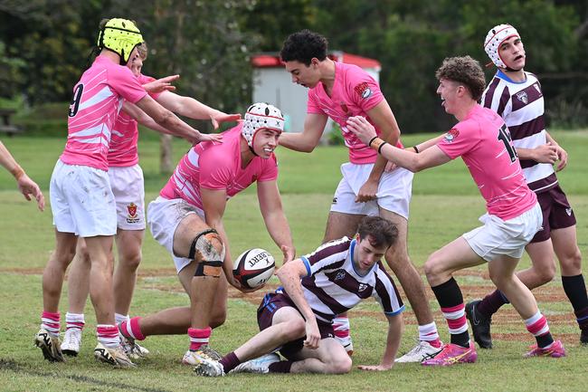 TAS First XV rugby, St Paul's School v John Paul College. Saturday May 10, 2025. Picture, John Gass