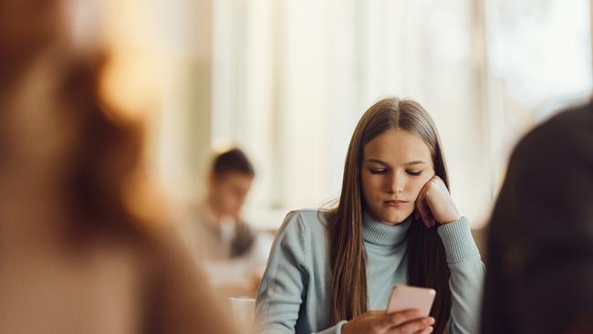 All South Australian high schools must impose a ban on mobile phones from Monday. Picture: iStock