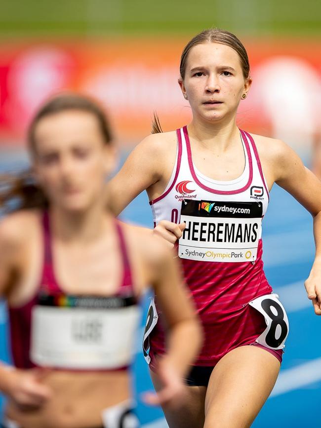 The look of determination on Heeremans face. Pic Michael Thomas