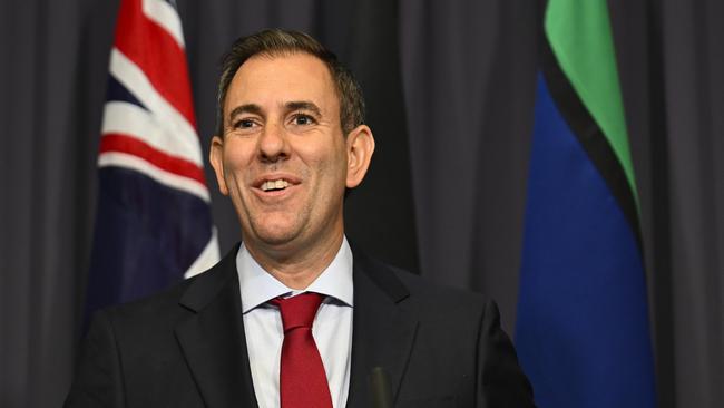 Treasurer Jim Chalmers says the latest inflation figures are ‘proof’ Labor’s economic plan is working. Picture: NewsWire / Martin Ollman