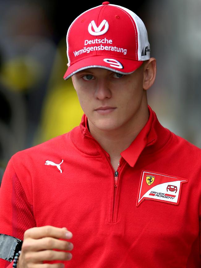 Mick Schumacher is following in his father's footsteps. (Photo by Charles Coates/Getty Images)