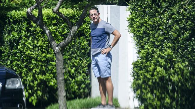 Meta Australia boss William ­Easton outside his Sydney home. Picture: Rhett Wyman/AFR