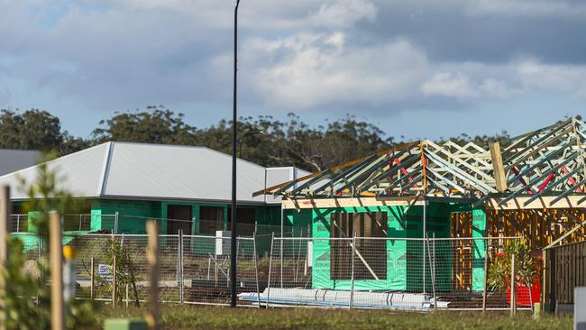 The budget papers showed dwelling investment is forecast to grow by 2.5 per cent in 2020-21, given a ‘large pipeline’ of work. Picture: Kevin Farmer