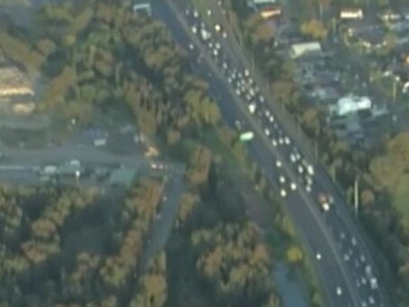 Sydney traffic chaos as truck catches fire