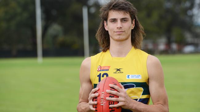 Eagles gun Caleb Poulter is one of SA’s top AFL Draft prospects. Picture: Brenton Edwards/NCA NewsWire