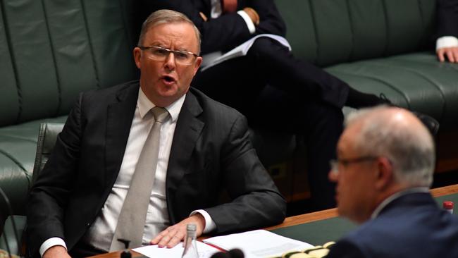 Anthony Albanese and Scott Morrison face off in federal parliament this week. Picture: Getty Images