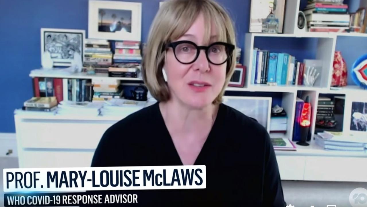 Professor Mary-Louise McLaws on The Project.