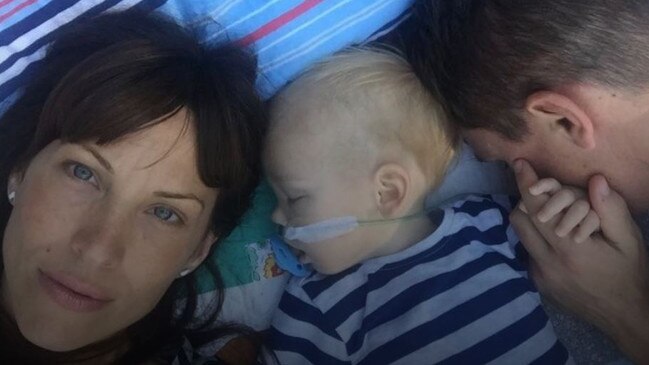 Karen and Ryan Fowler with their precious boy, Rio. Picture: Rio’s Legacy