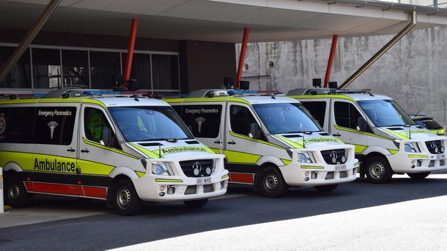 Ramping at Rockhampton Base Hospital's Emergency Department on Monday.