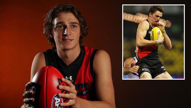 Harrison Jones is excited to be joining Joe Daniher at Essendon. Picture: Michael Klein