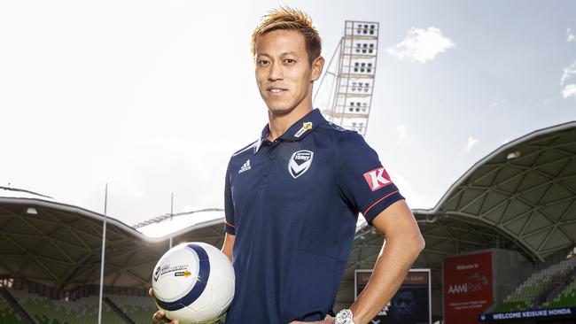 Melbourne Victory signing Keisuke Honda is the biggest name to hit the A-League in years. Picture: AAP