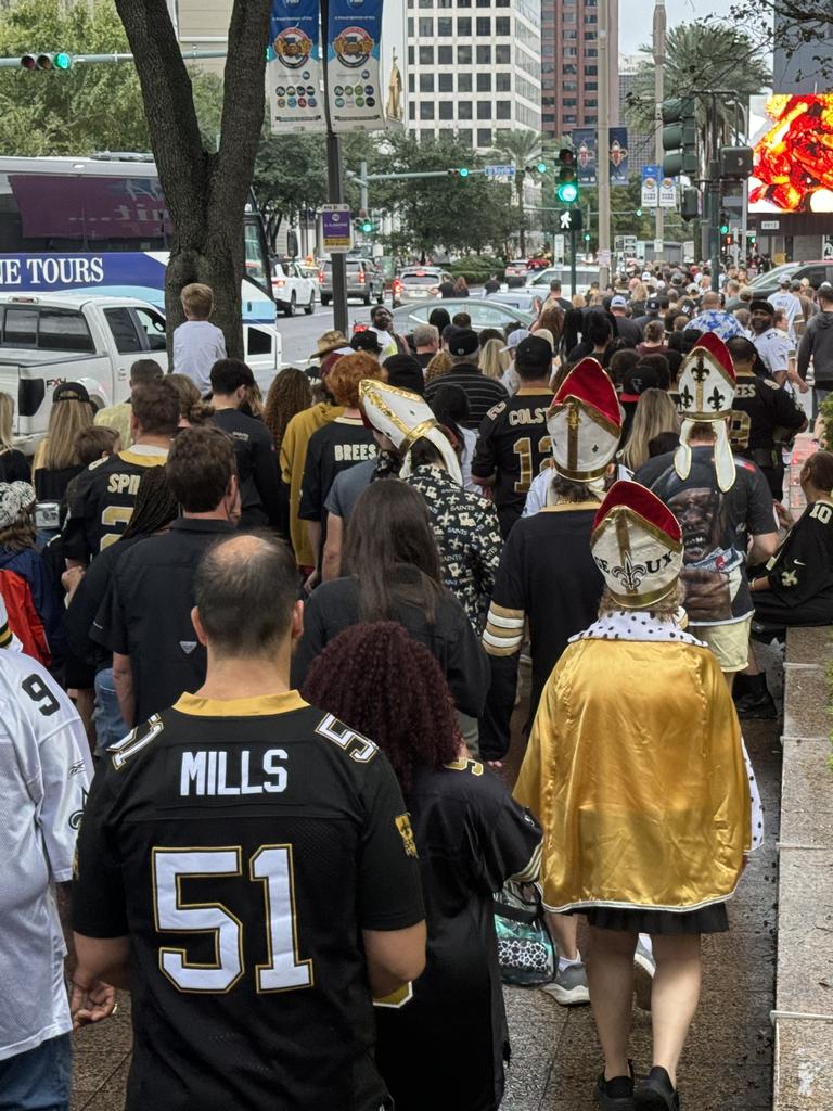 It was a sea of humanity pouring out of the stadium. Picture: Andrew McMurtry