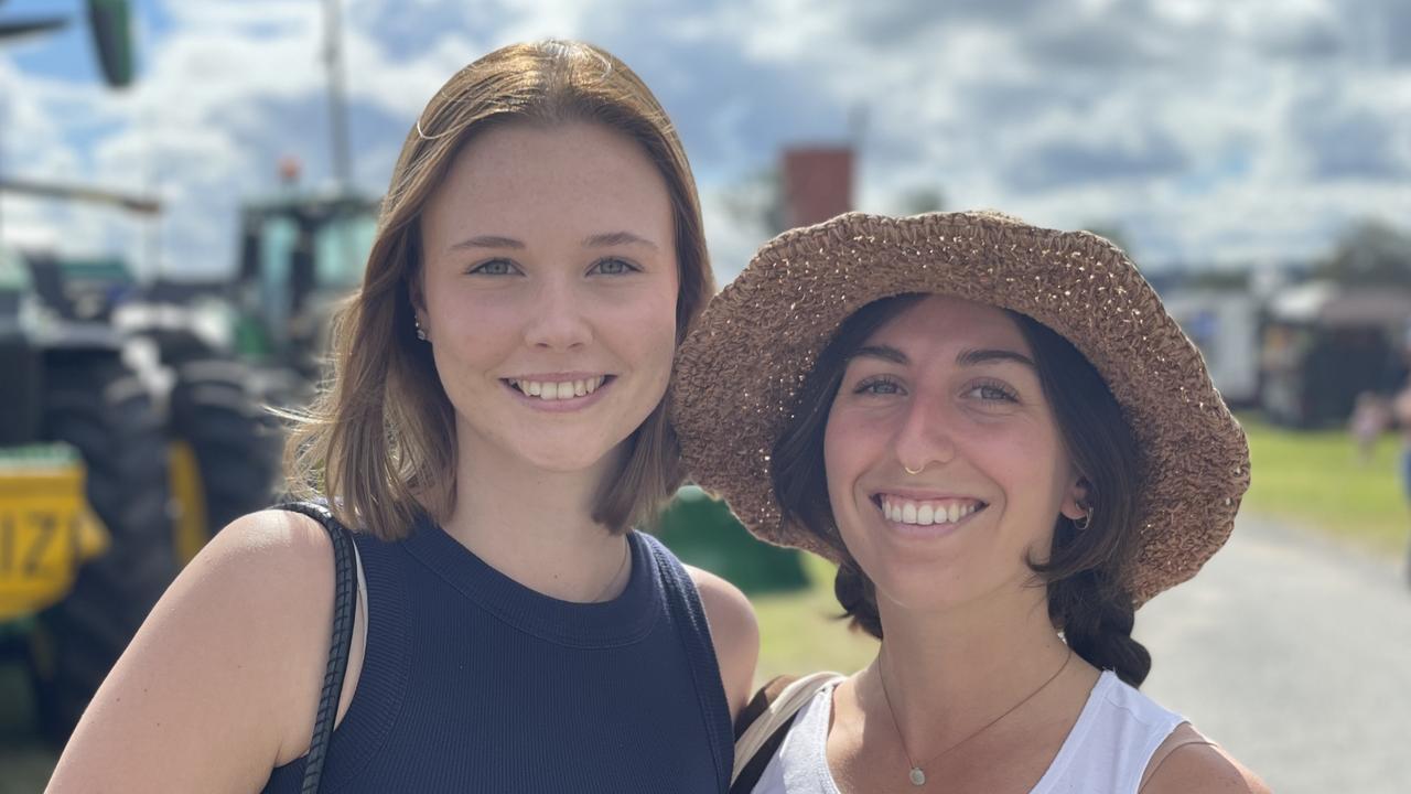 Lexi Ward and Ariana Nolan enjoy People's Day at the 2024 Gympie Show.