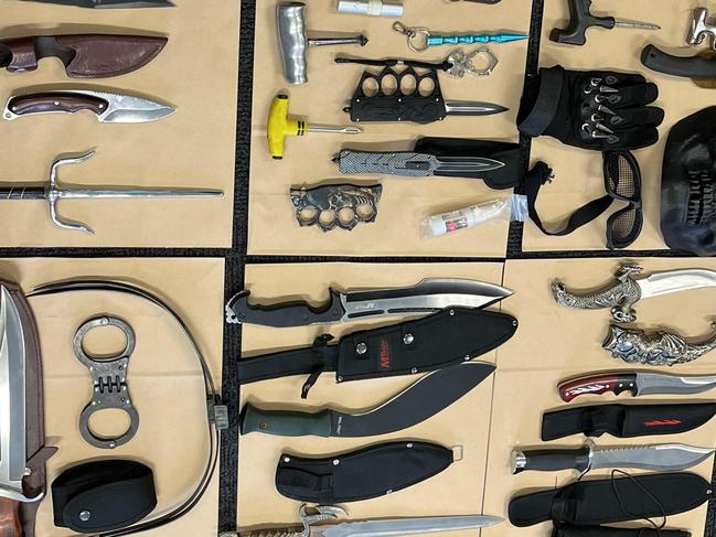 Orana Mid-Western Police District seize multiple weapons following Operation Boa arrest. Photo: Supplied.