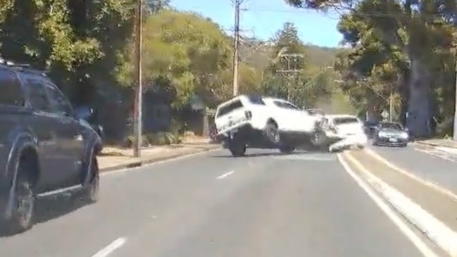 Five-car smash at Lower Mitcham