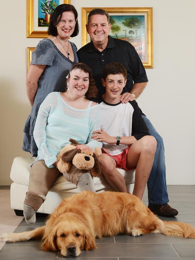 The Delezio family on the tenth anniversary of Sophie’s accident.