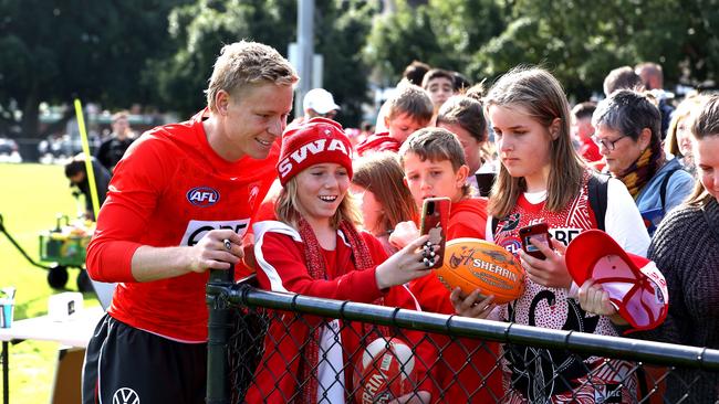 Isaac Heeney is inspiring a new generation of football fans in Sydney and NSW in general. Picture: Phil Hillyard