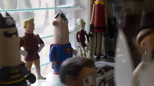 Close-ups of some of Stav’s pop culture figurines. Photograph: David Kelly.