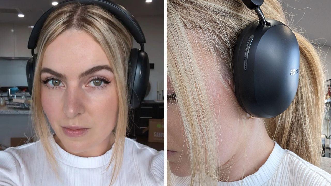 The Sonos Ace headphones are extremely comfortable to wear. Picture: Lauren Chaplin.