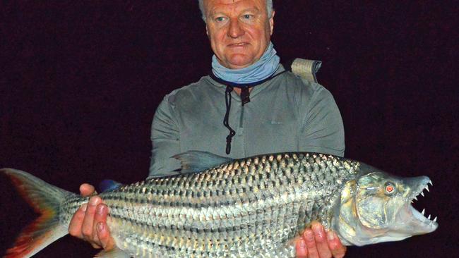 <s1>Gary Waite with one of the trophy tigerfish from last year’s African tigerfishing safari.</s1>                                             <s1/>