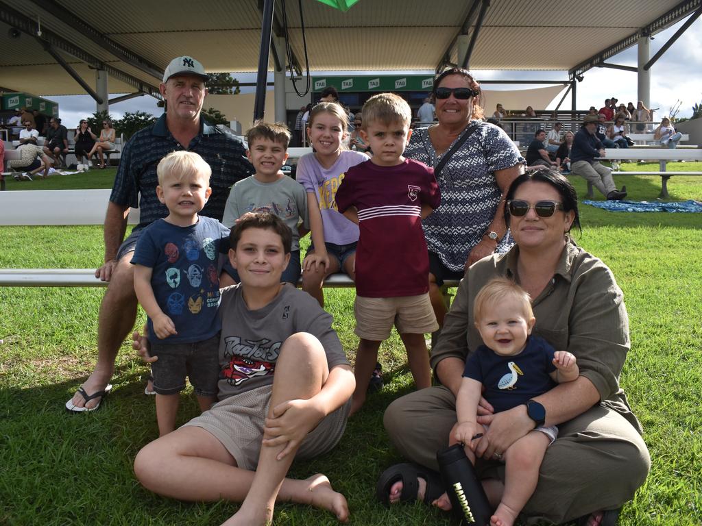 The Mace family at Ipswich Turf Club. Picture: Grace Koo