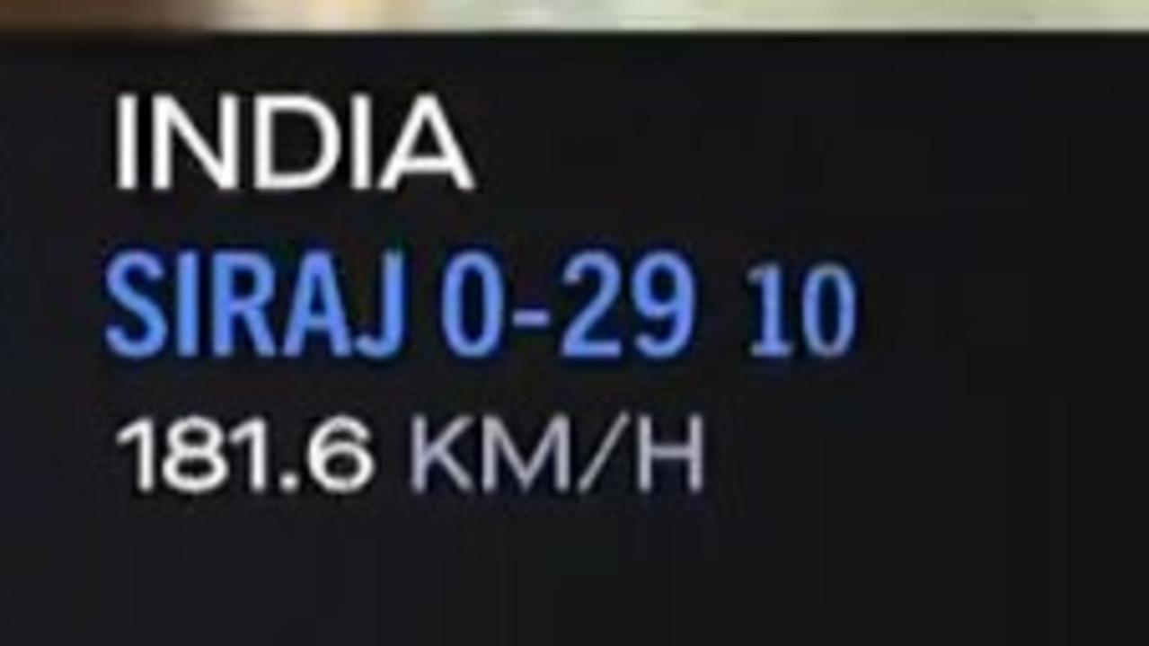 181.6km/h - seriously cricket. Photo: Fox Sports