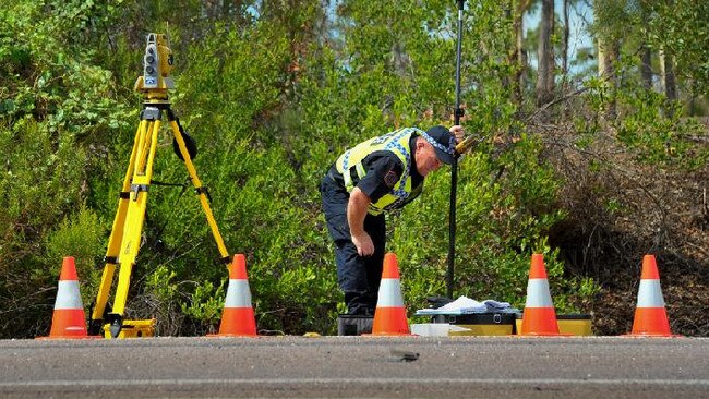 NT Police crash investigators at work