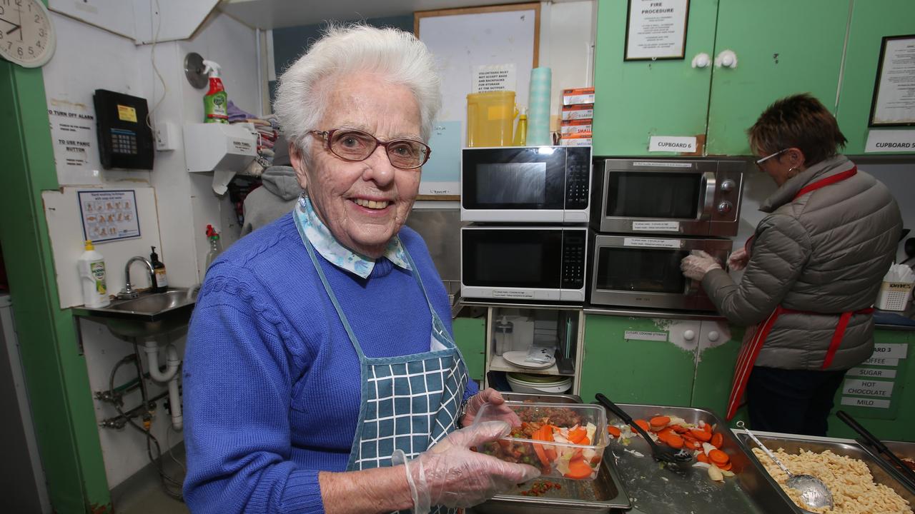 “original” volunteer Jean Young has given 32 years to Geelong's Outpost. Picture: Alan Barber