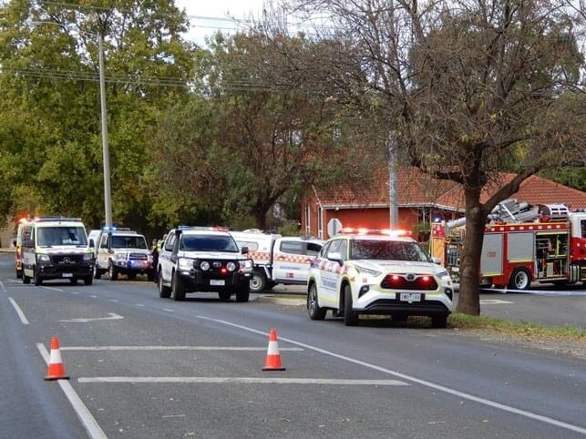 A driver is fighting for his life after smashing into a tree at Bacchus Marsh as his female passenger was also hospitalised.