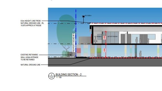 A sketch of the proposed childcare centre at 44 Bangalow Rd, Ballina, submitted in June 2023