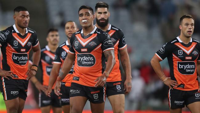 The Tigers have come under fire after a poor Anzac Day outing against the Sea Eagles.