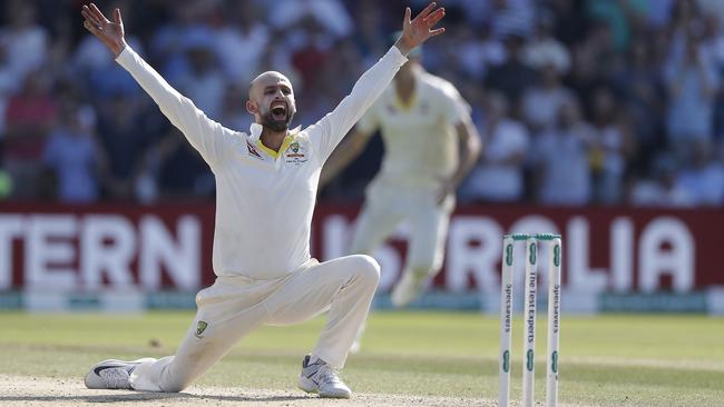 Nathan Lyon was sure he had Stokes trapped LBW, but with no reviews left Australia couldn’t challenge the incorrect umpire’s call.