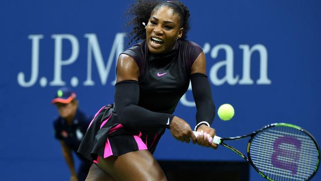 Serena brought in wearing “Wonder Woman” sleeves at the US Open in 2016 in another outfit she described as her “superhero” look.