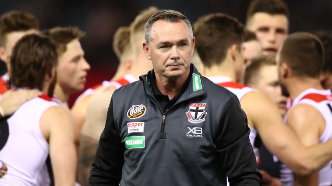 Saints coach Alan Richardson’s job has been declared safe for now. Picture: Getty Images