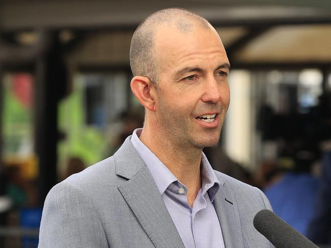 WOLLONGONG, AUSTRALIA - NOVEMBER 21: Jason Coyle looks on after winning race 5 with Mo's Crown during 'The Gong Race Day' at Illawarra Turf Club, Kembla Grange, on November 21, 2020 in Wollongong, Australia. (Photo by Mark Evans/Getty Images)