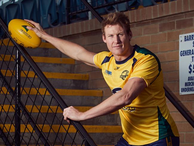 Retired Woodville-West Torrens player and new Married At First Sight star Seb Guilhaus. Picture: MATT LOXTON