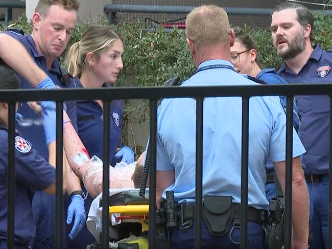 A man has been injured in a gas explosion in Sydney. Picture: TNV