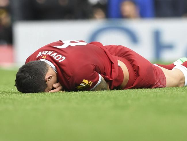 Liverpool's Dejan Lovren. / AFP PHOTO / Paul ELLIS